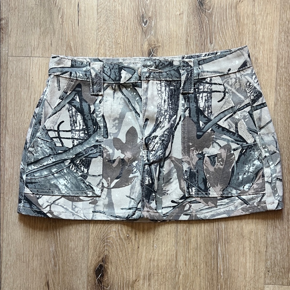 Camouflage Mini Skirt